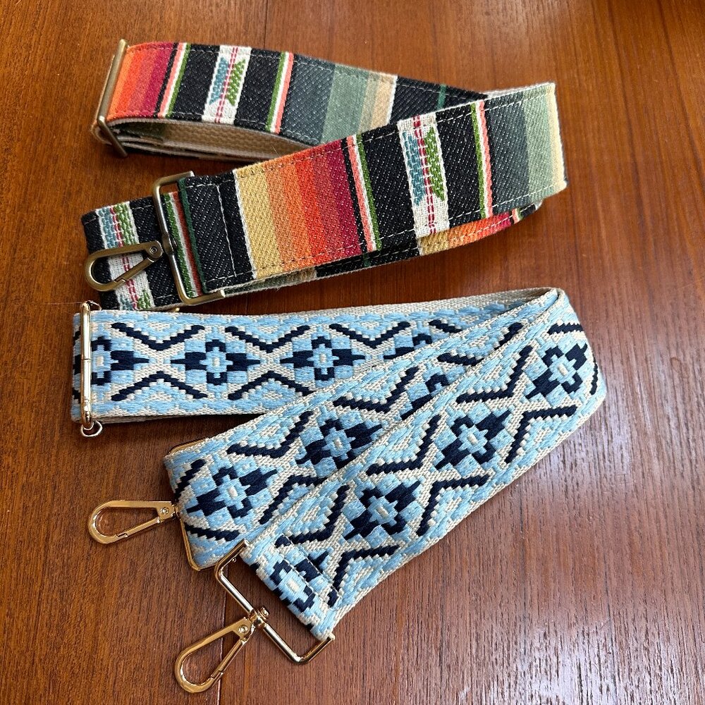 Purse Strap Guitar Strap Camera Strap Crossbody Southwest Serape style NEW.